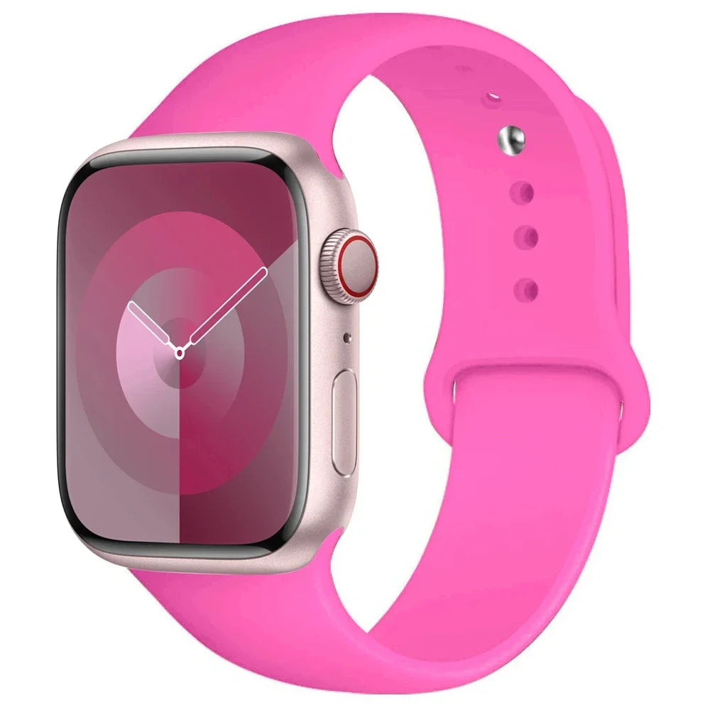 Apple Watch Silicone Sport Band | Soft Replacement Strap for Apple Watch (38mm - 49mm, All Series & Ultra)
