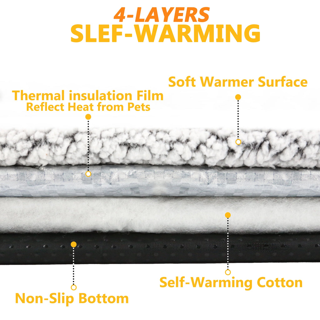 Self-Heating Pet Pad – Washable Thermal Mat for Cats & Dogs