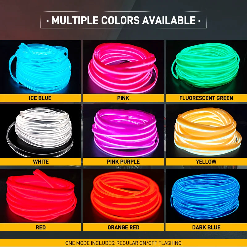 1-5m LED Decorative Light – Flexible Neon Strip with USB