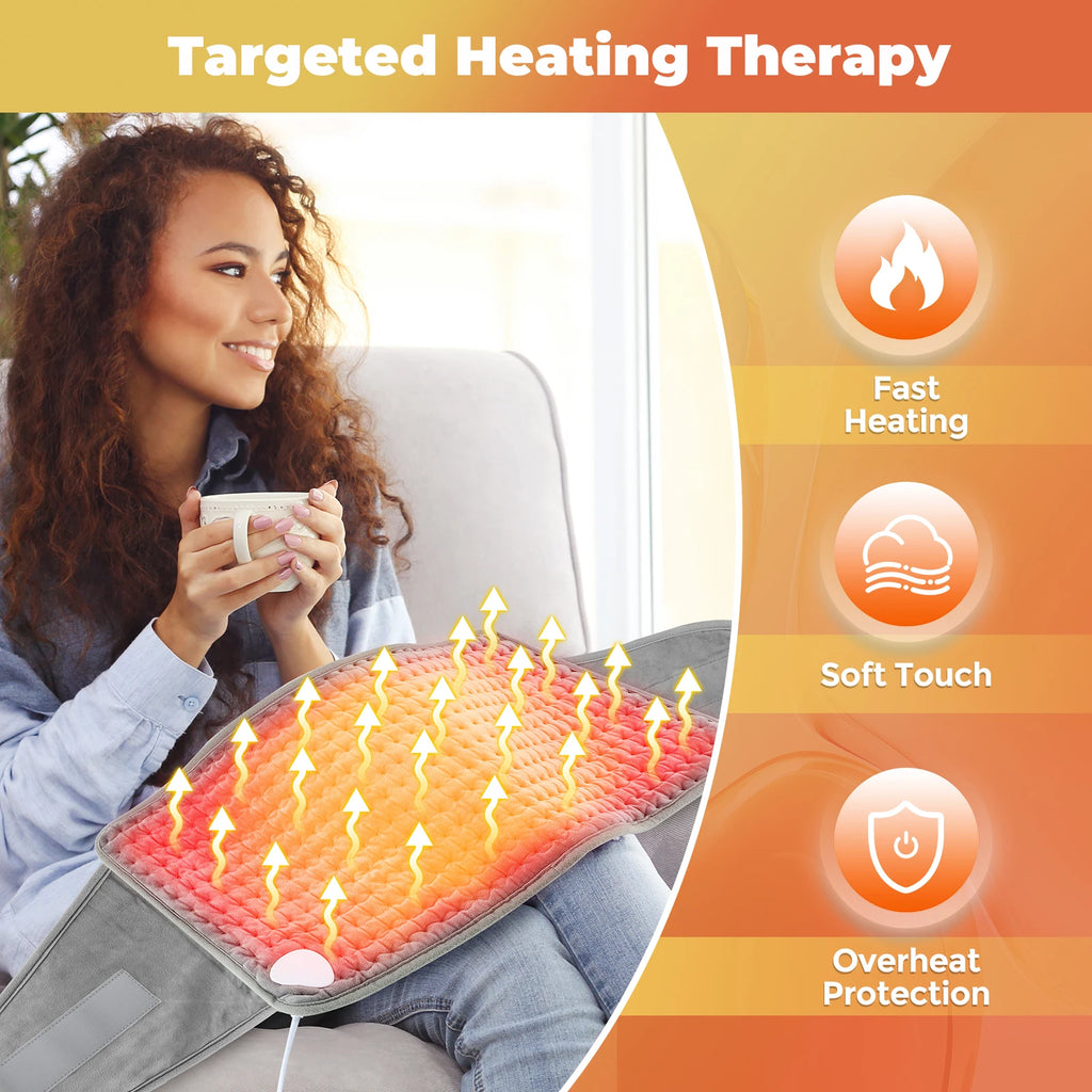 Electric Heating Waist Belt | Portable Thermal Pad with Adjustable Temperature & Digital Controller for Lumbar, Abdomen & Back Pain Relief