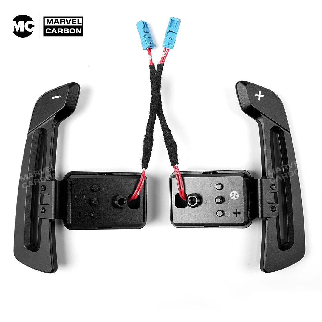 Magnetic Carbon Fiber Steering Wheel Paddle Shifter Extensions – High-Performance Shift Retrofit