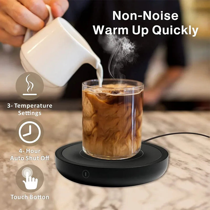 Coffee Mug Warmer Hot Plate – Smart Cup Heater with 3 Temperature Settings ☕🔥