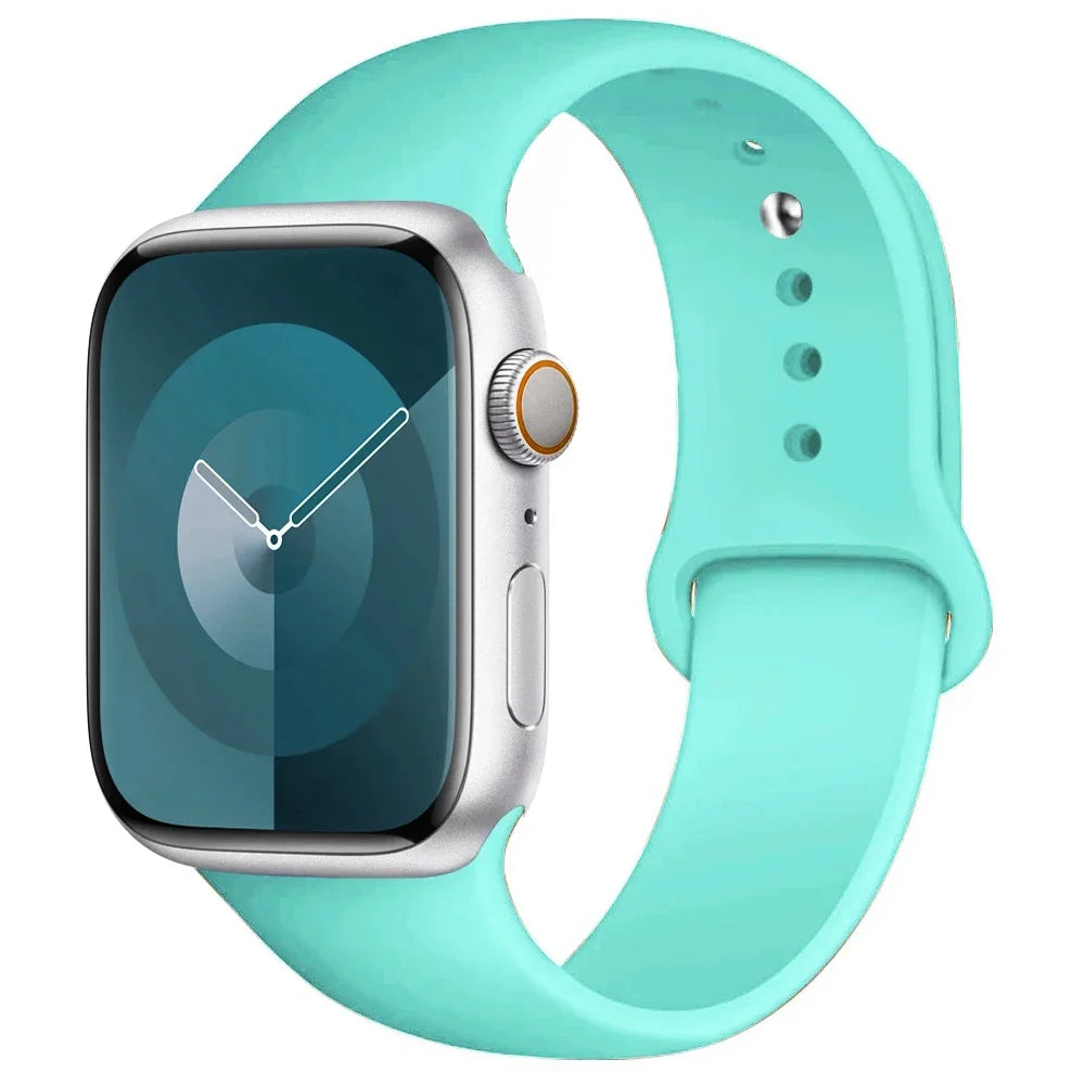 Apple Watch Silicone Sport Band | Soft Replacement Strap for Apple Watch (38mm - 49mm, All Series & Ultra)