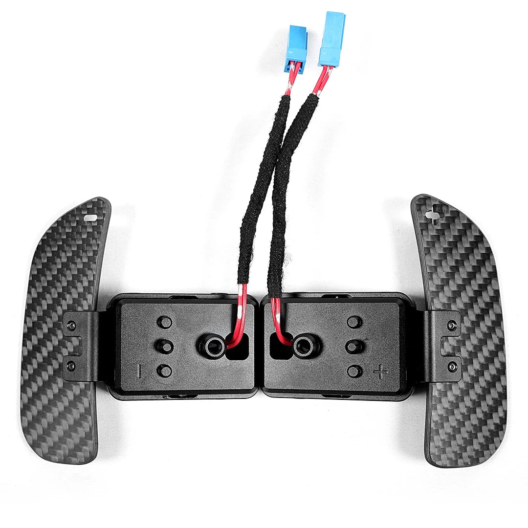 Magnetic Carbon Fiber Steering Wheel Paddle Shifter Extensions – High-Performance Shift Retrofit