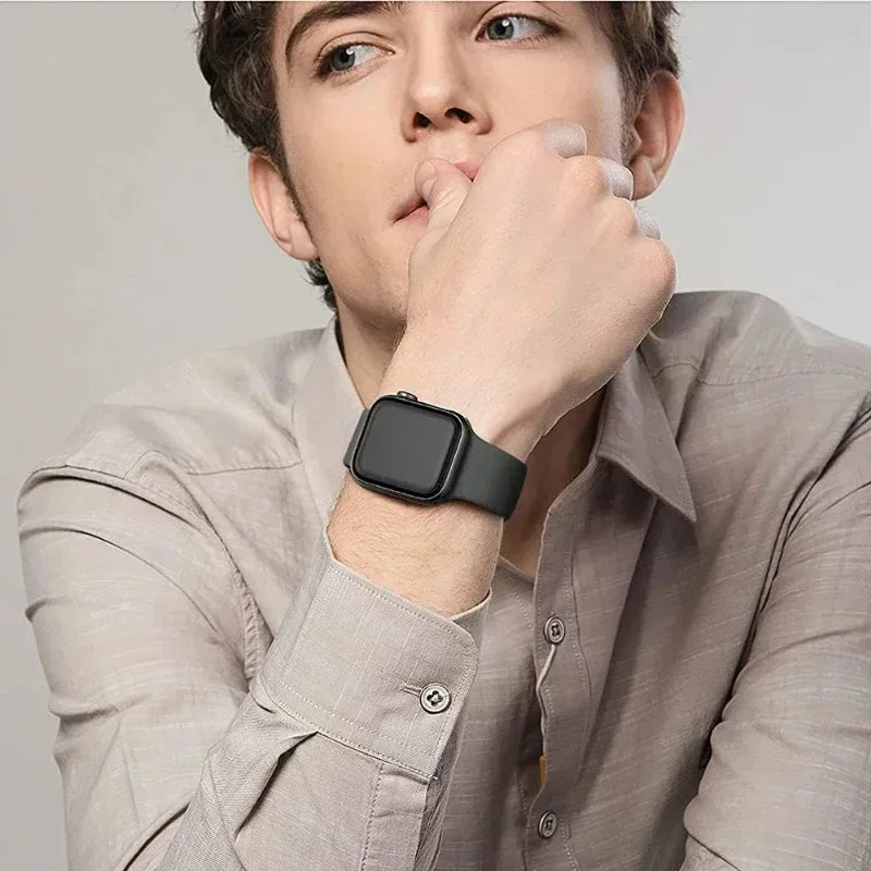 Apple Watch Silicone Strap | Unique Transparent & Speckled Designs | Compatible with All Series (40mm - 49mm, Series 1-11 & Ultra)