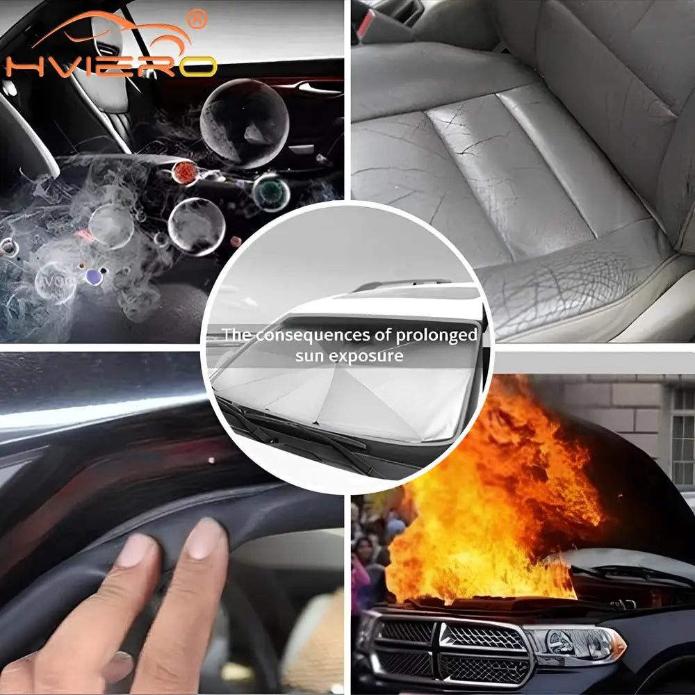 Foldable Car Windshield Sunshade Umbrella Interior UV Protector Auto Parasol