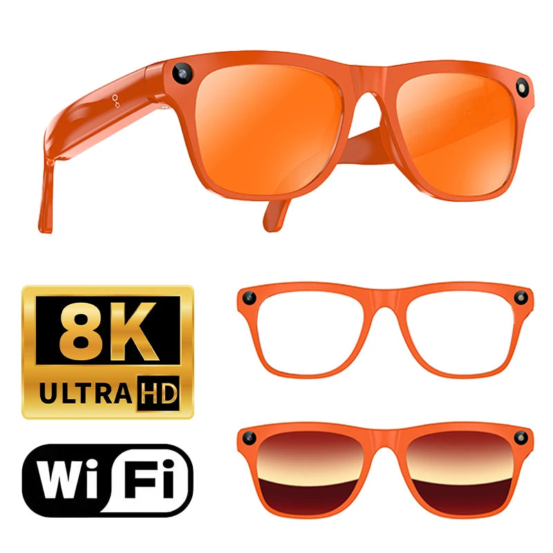 Lenovo Smart AI Glasses | 800W HD 8K Shooting Camera, Bluetooth Voice Call, AI Translation & Audio Smart Wearable