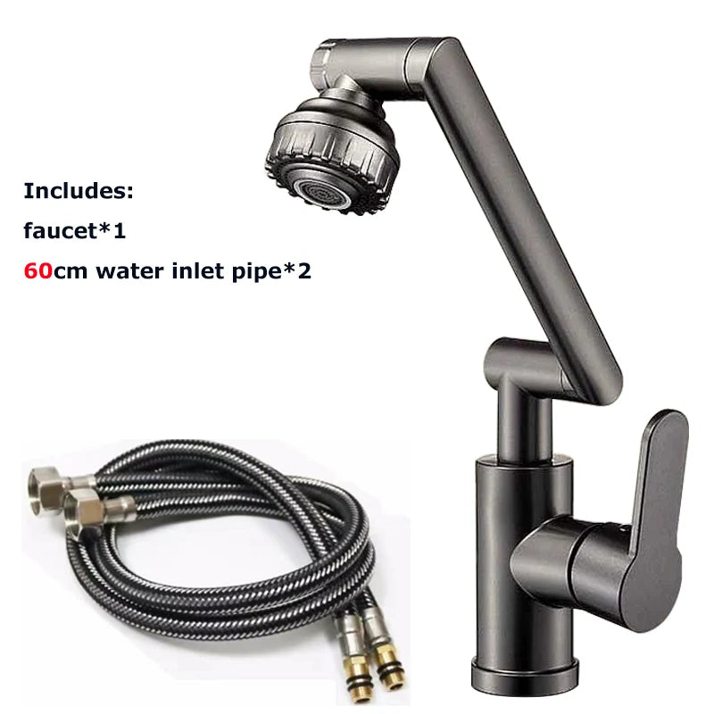 Universal Rotating Basin Faucet Multi-Function Booster Hot & Cold Wash Basin Tap