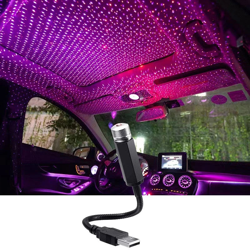 Mini LED Car Roof Star Light Projector | USB Galaxy Atmosphere Ambient Lamp