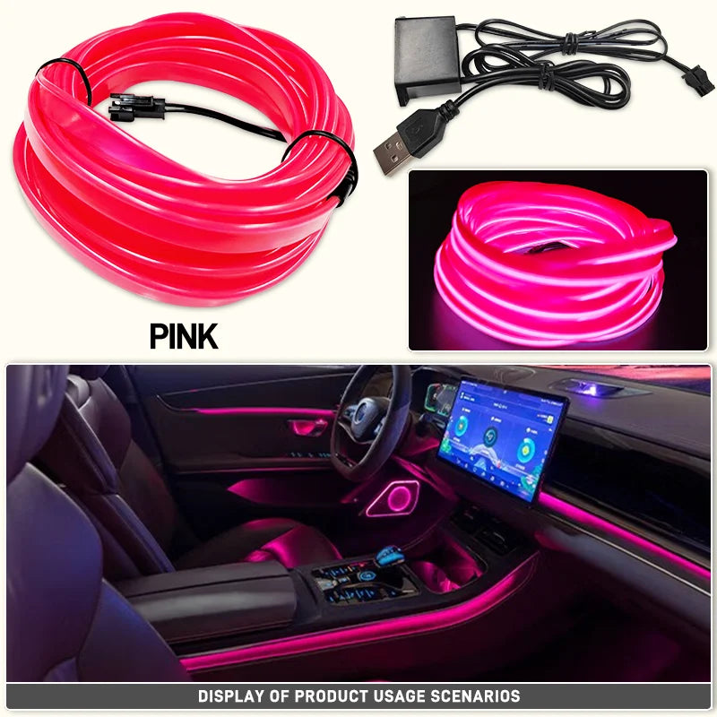 1-5m LED Decorative Light – Flexible Neon Strip with USB