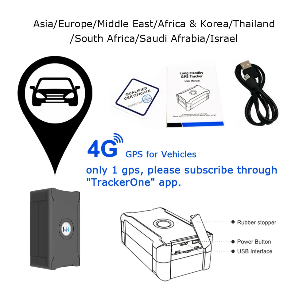 4G GPS Tracker – Unlimited Distance Real-Time Car Locator