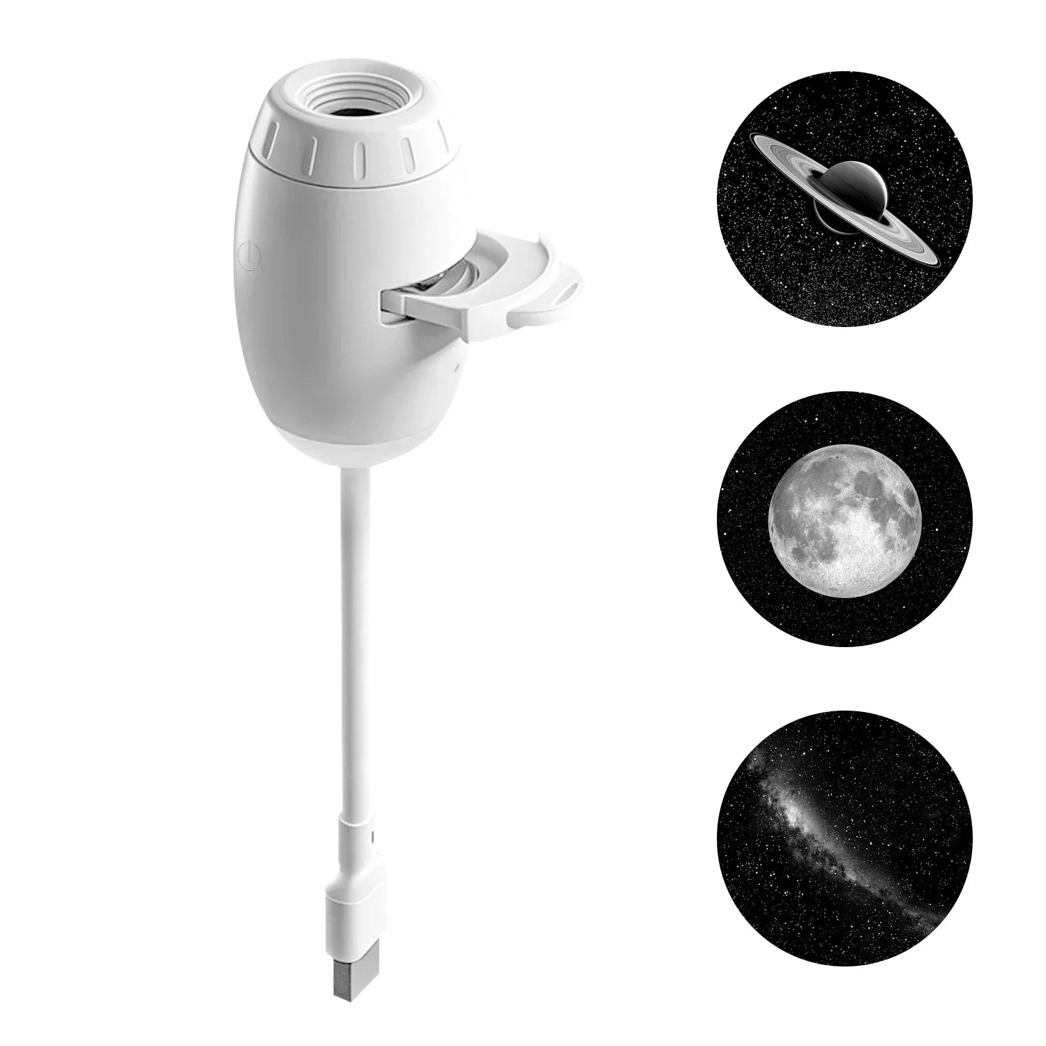 2 in 1 USB Mini Galaxy Star Projector Night Light