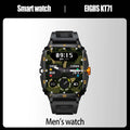 EIGIIS KT71 Rugged Smart Watch for Men | 1.96" HD Screen, Bluetooth Calling & Health Tracking (Black/Orange)