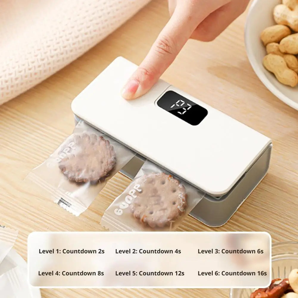 2-in-1 Rechargeable Mini Bag Sealer with Cutter