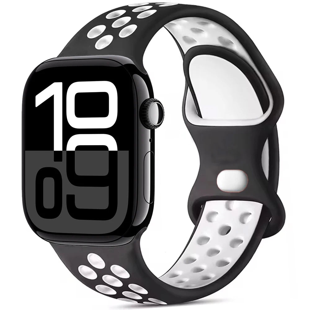 Apple Watch Silicone Strap | Unique Transparent & Speckled Designs | Compatible with All Series (40mm - 49mm, Series 1-11 & Ultra)