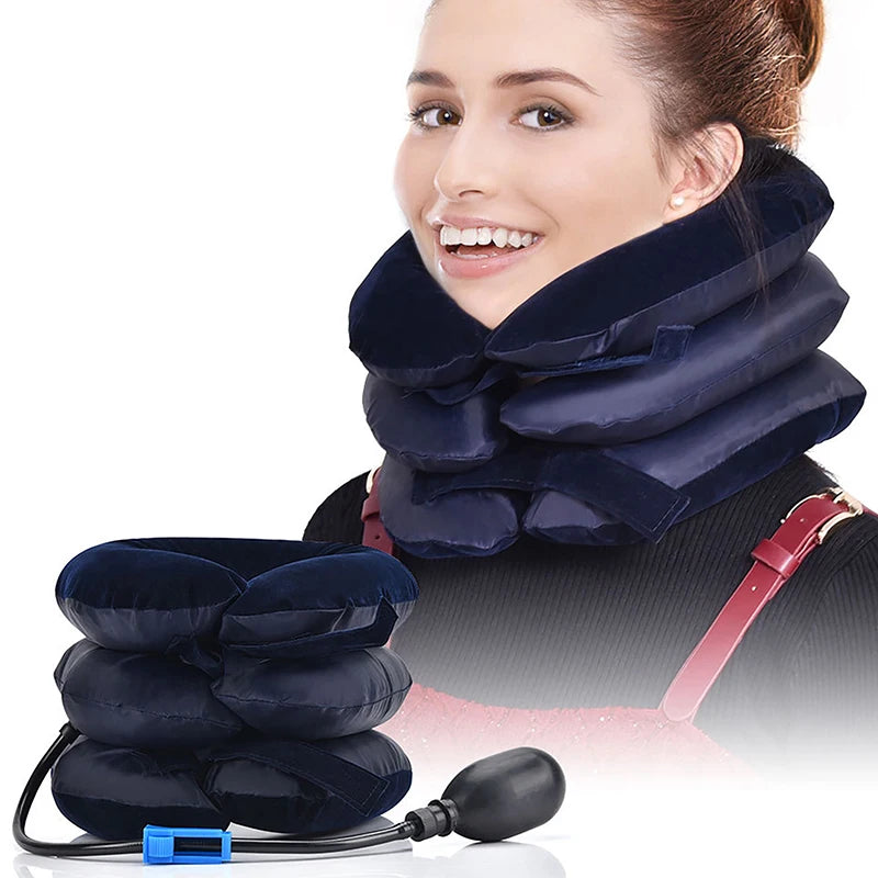 Inflatable Neck Traction Device – Adjustable Cervical Support Pillow for Neck Relaxation