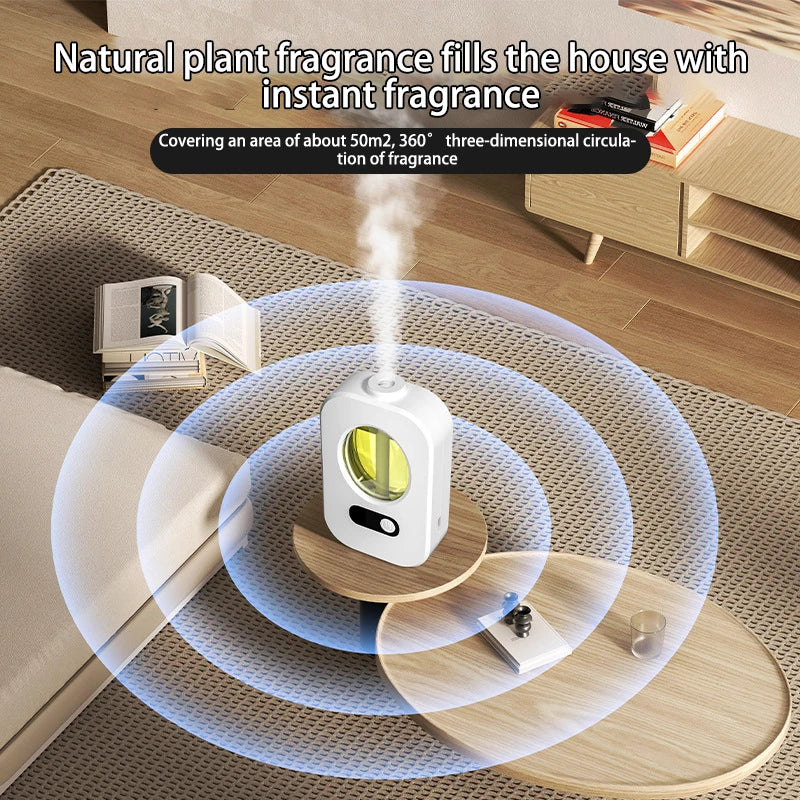 Automatic Air Freshener Diffuser | Rechargeable Wall-Mounted & Desktop Aromatherapy Dispenser