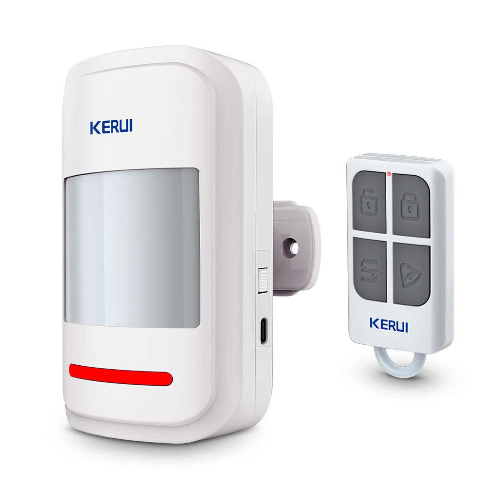 KERUI HW19 PIR Motion Sensor Detector Alarm | Wireless Security Chime & Remote Control System