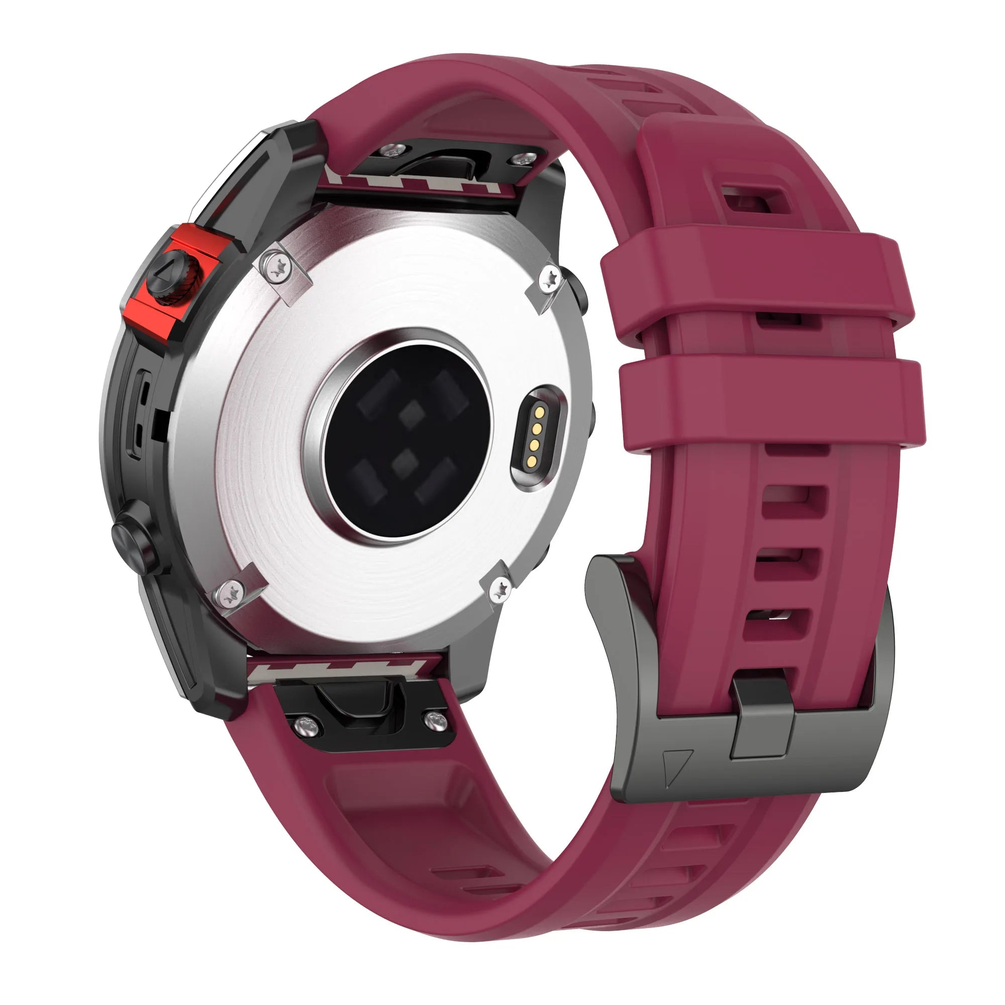 Premium QuickFit Silicone Sport Band for Garmin Fenix 7/6/5 Series | Durable Replacement Strap (20mm, 22mm, 26mm)