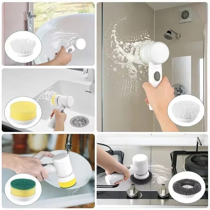 Multi functional Electric Cleaning Brush  Wireless Handheld Power Scrubber