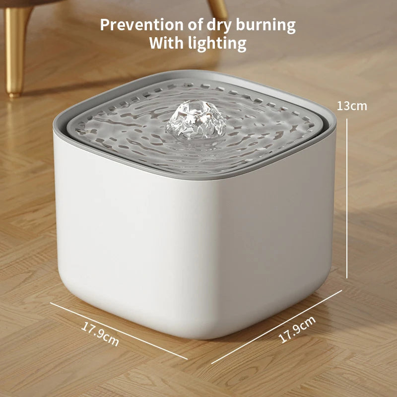 3L Cat Water Fountain – Auto-Recirculating Mute Water Dispenser