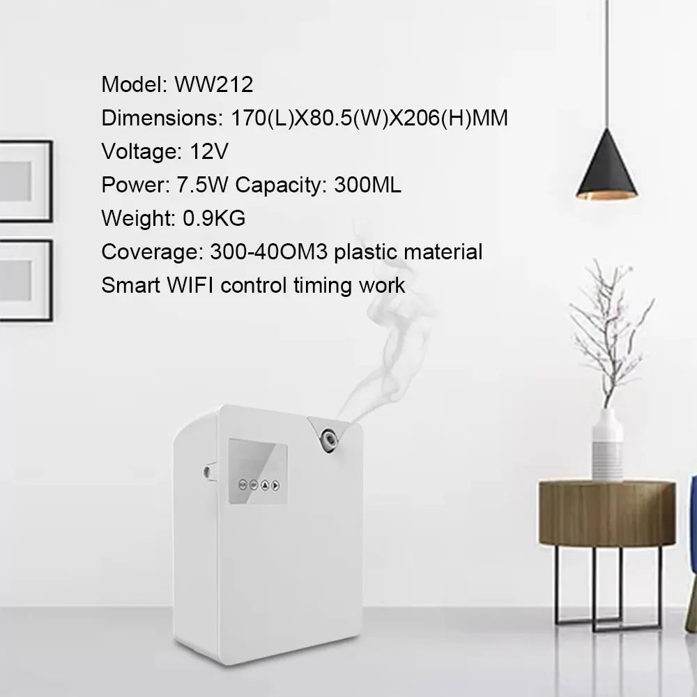 Smart WiFi App Controlled Aroma Diffuser | Hotel Scenting Machine & Essential Oil Air Fragrance Sprayer