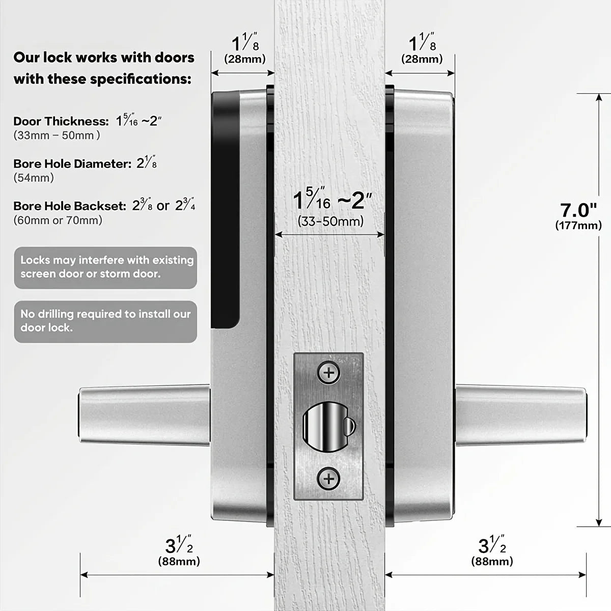 Smart Fingerprint Door Lock with App Remote Control
