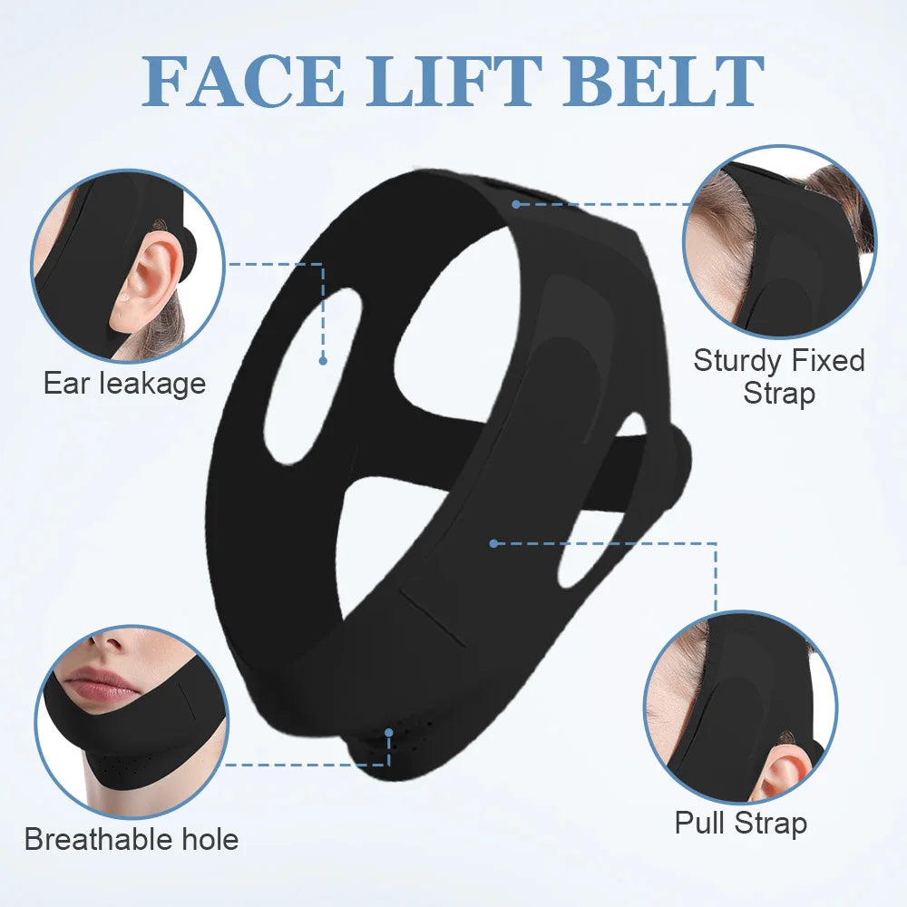YEADMAL Reusable V-Line Lifting Chin Strap for Sleeping | Adjustable Face Lift Belt & Double Chin Reducer for Women