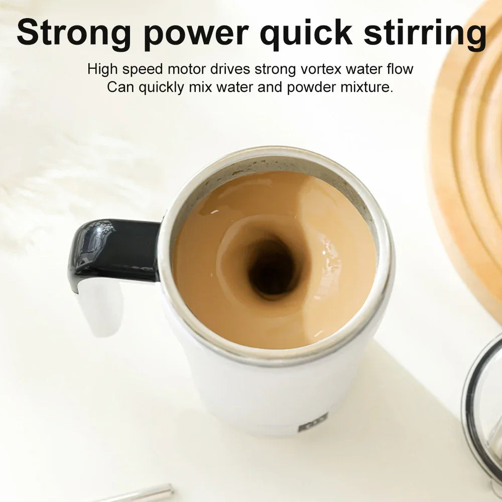 USB Smart Stirring Coffee Mug – Automatic Detachable Mixing Cup