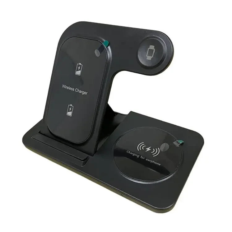 Foldable 30W 3‑in‑1 Wireless Charger for iPhone, Apple Watch & AirPods