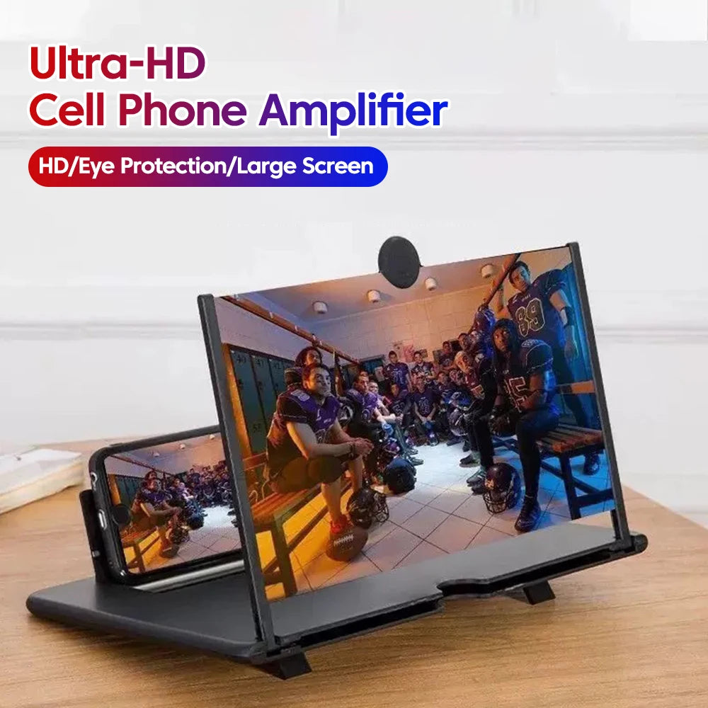 Ultra HD Cell Phone Screen Amplifier Portable Mobile Video Magnifier Stand