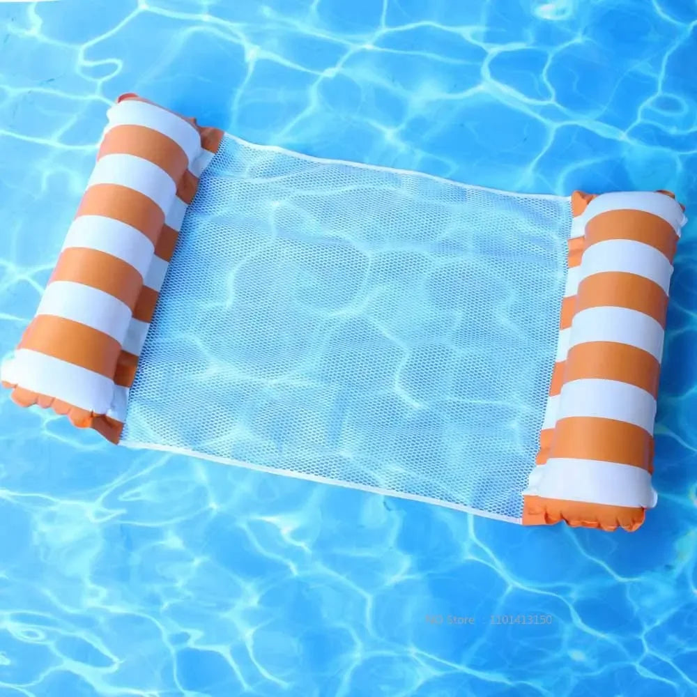 Inflatable Water Hammock Recliner Multi Purpose Floating Swimming Mattress