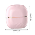 Mini Hair Straightener Brush with 3-Speed Temperature Control