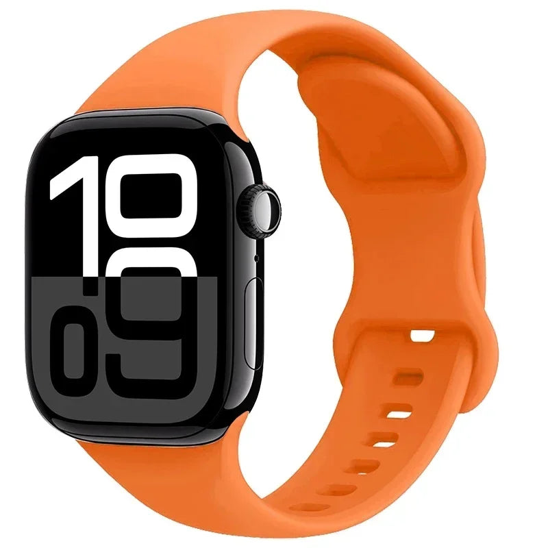 Apple Watch Sport Silicone Band | Premium Soft Replacement Strap for Apple Watch Series (38mm - 49mm, Series 1-11 & Ultra)