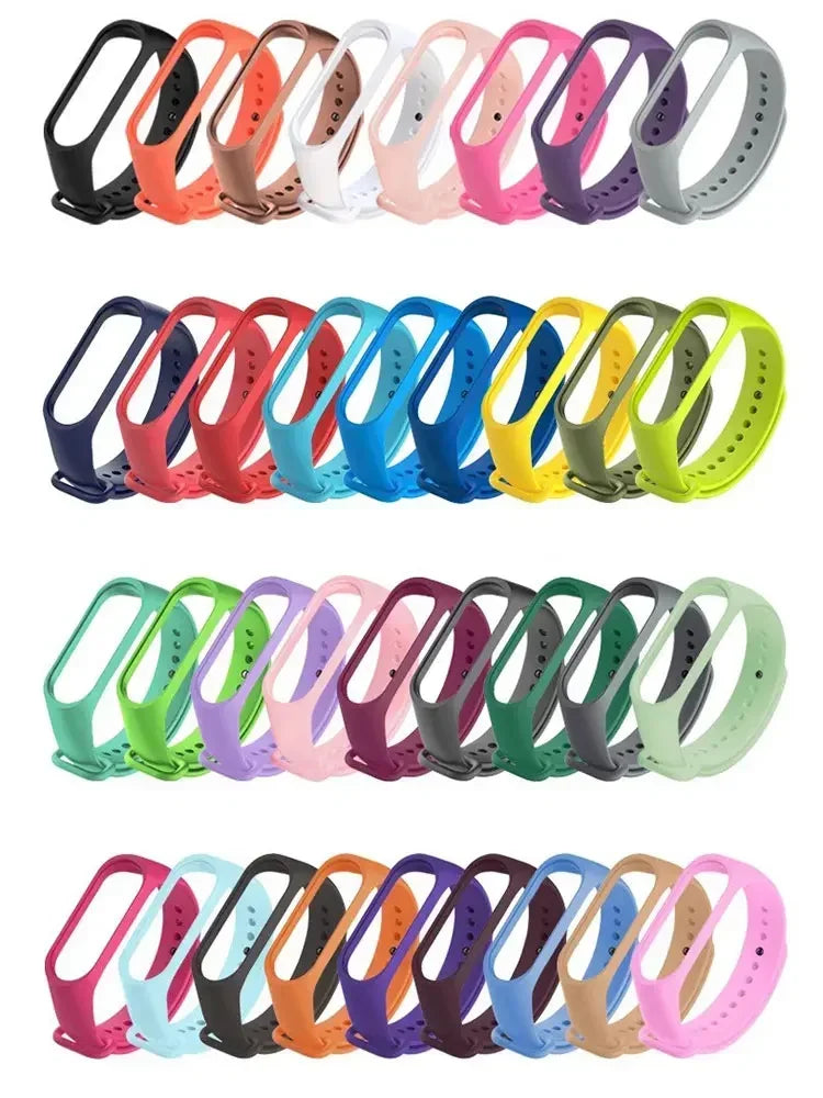 Premium Silicone Strap for Xiaomi Mi Band 7/6/5/4/3 | Colorful Replacement Wristband