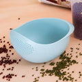 Colander Rice and Fruit Bowl with Handle - Kitchen Washing and Drain Basket