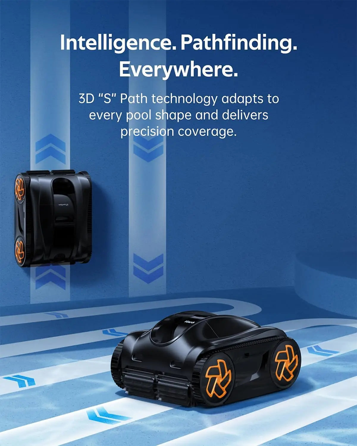4-in-1 Cordless Robotic Pool Cleaner – Smart App Control Vacuum