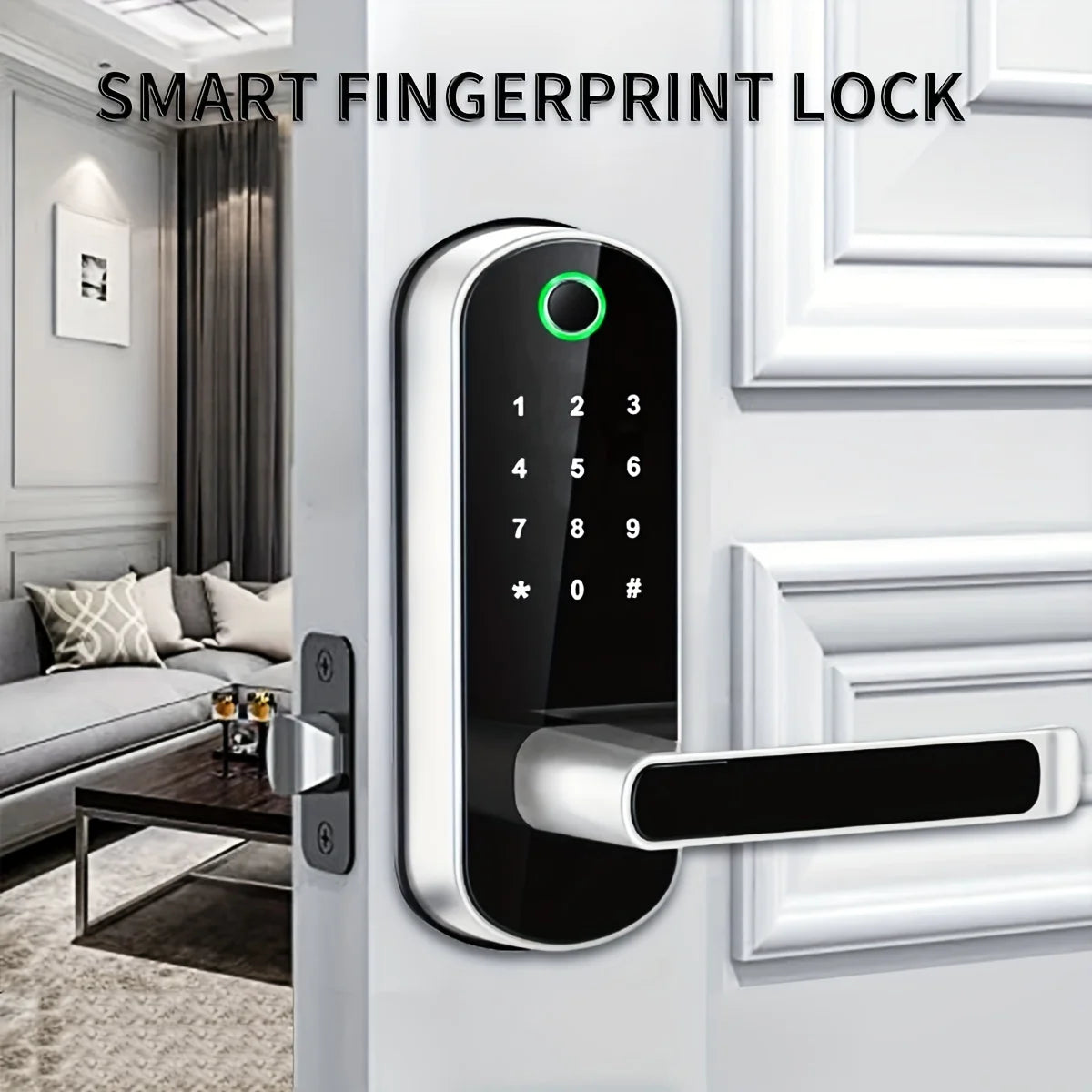 Smart Fingerprint Door Lock with App Remote Control