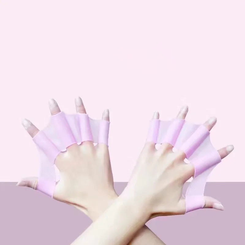 Summer Silicone Swimming Hand Fins for Swimmers