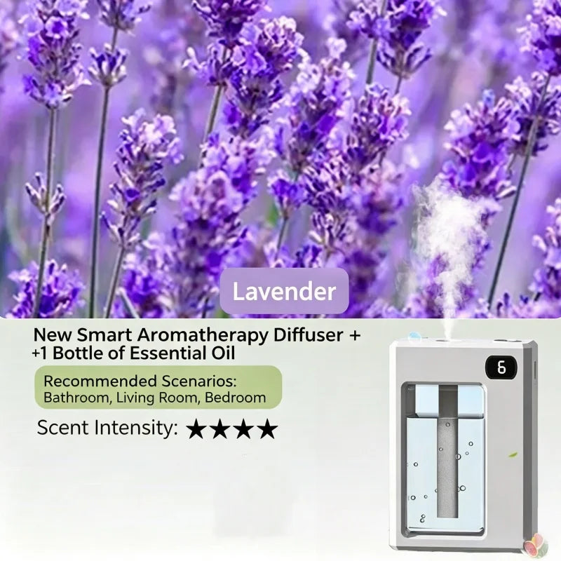 Automatic Air Freshener Aromatherapy Machine | 6 Adjustable Levels & Long Battery Life Essential Oil Diffuser