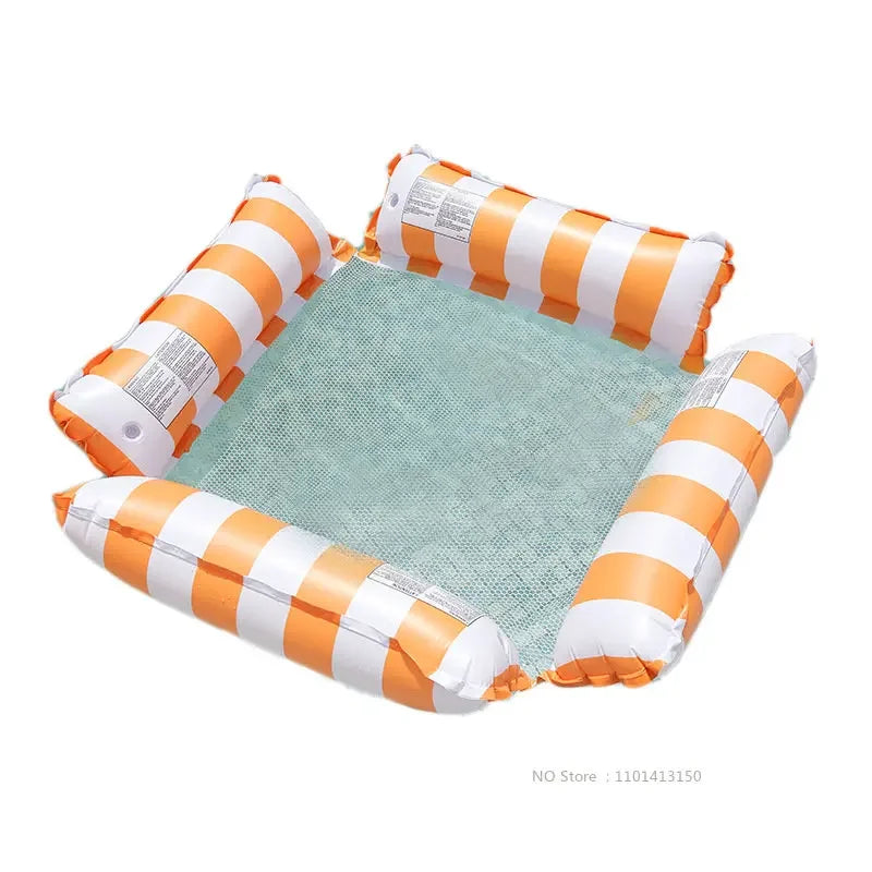 Inflatable Water Hammock Recliner Multi Purpose Floating Swimming Mattress