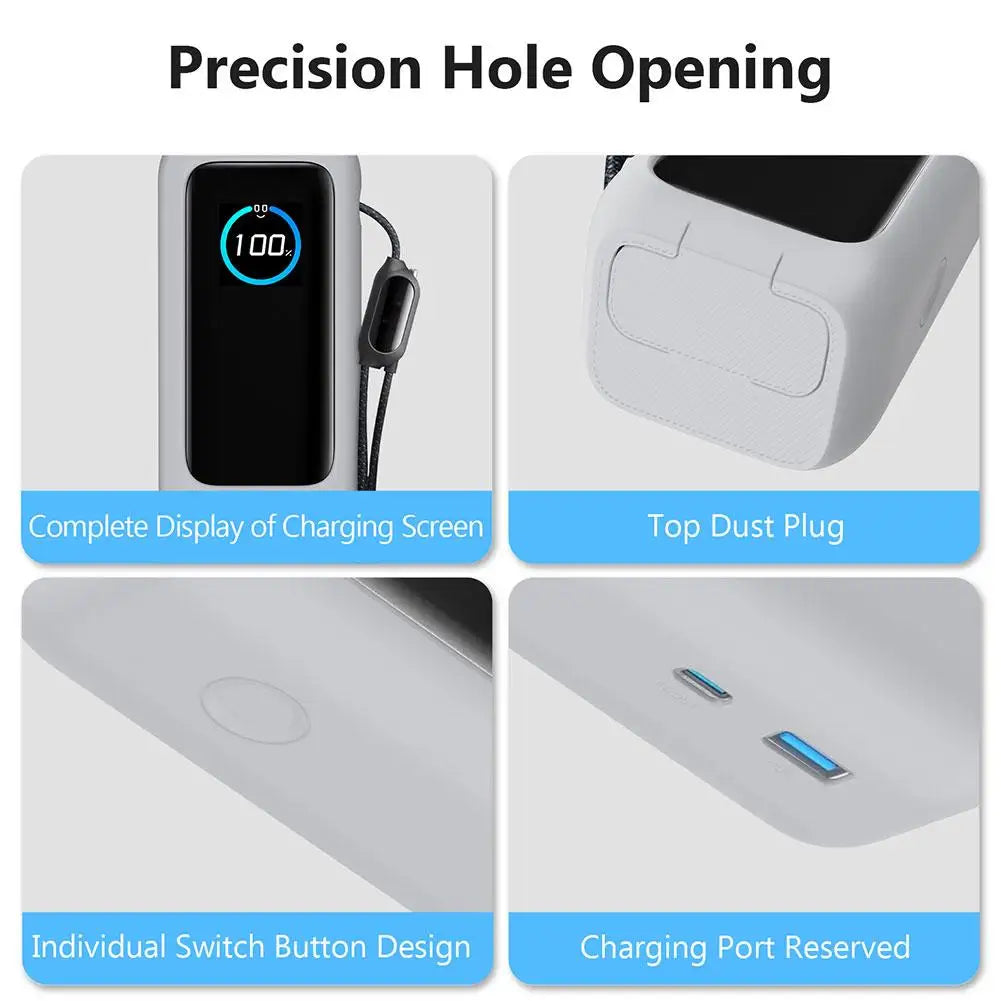 Silicone Case for Anker Zolo 165W Power Bank | Protective Travel Cover with Carrying Lanyard