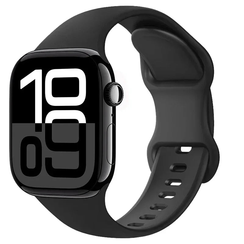 Apple Watch Sport Silicone Band | Premium Soft Replacement Strap for Apple Watch Series (38mm - 49mm, Series 1-11 & Ultra)