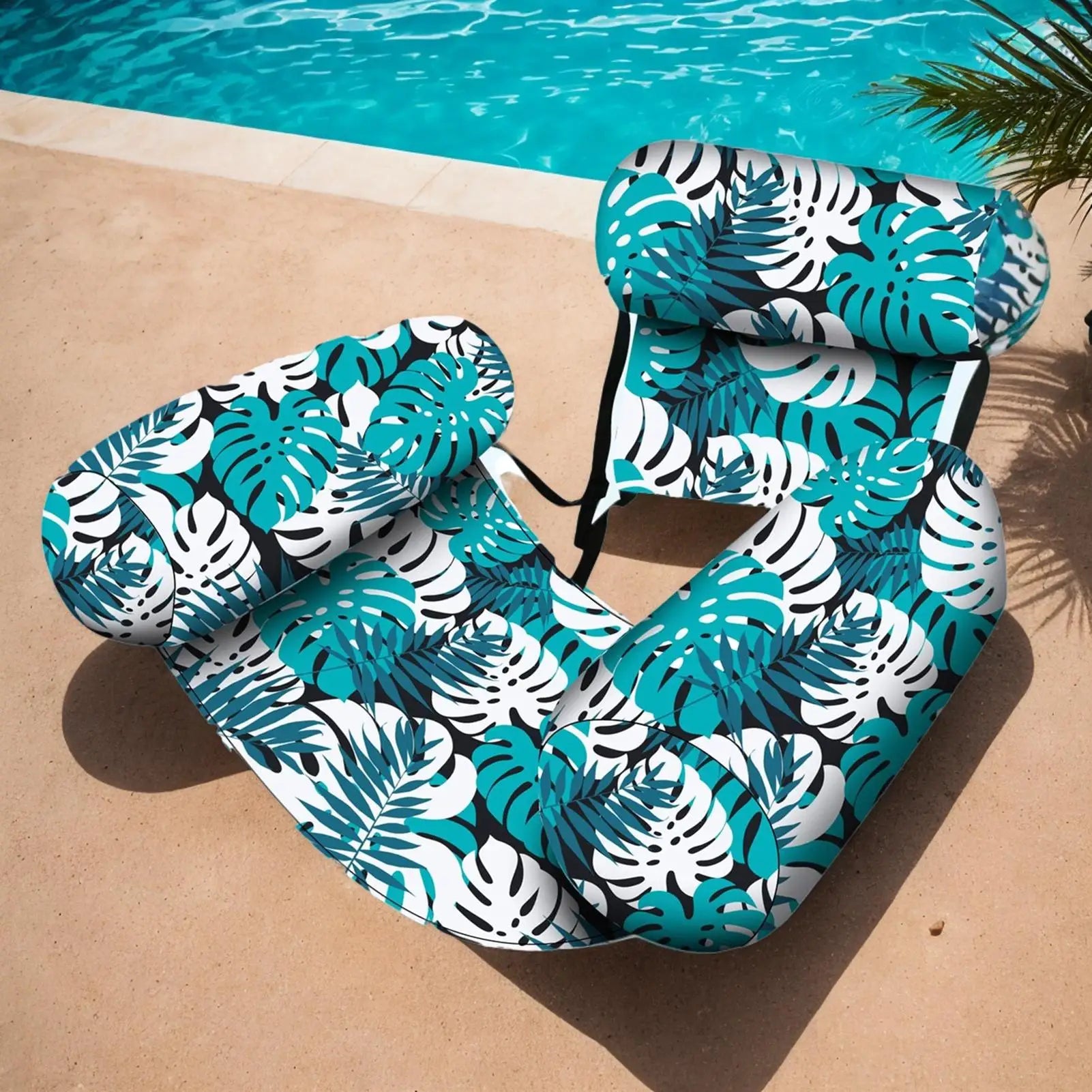 Inflatable Pool Float Hammock – 4-in-1 Lounge Chair & Floating Cushion