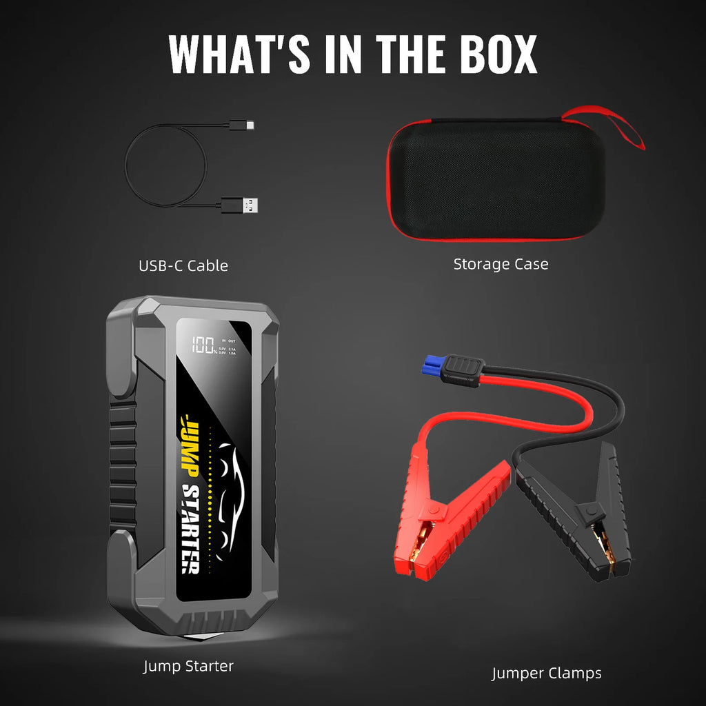 Car Jump Starter 5000A Battery Pack with 20000mAh Power Bank