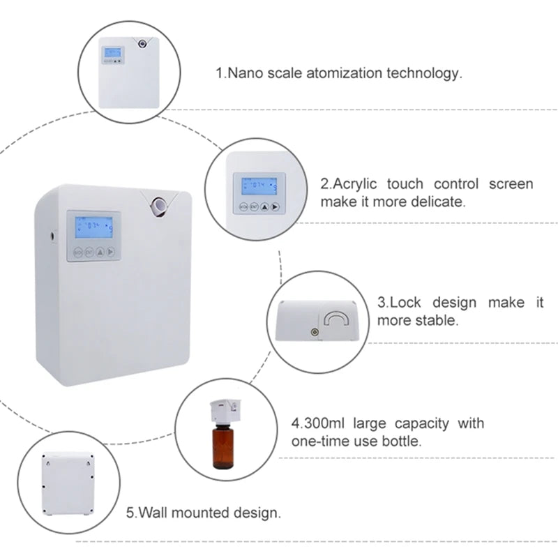 Smart WiFi App Controlled Aroma Diffuser | Hotel Scenting Machine & Essential Oil Air Fragrance Sprayer