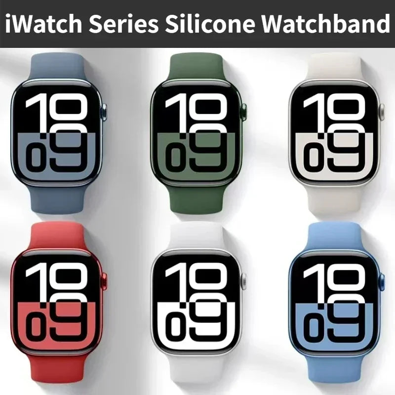 Apple Watch Silicone Strap | Unique Transparent & Speckled Designs | Compatible with All Series (40mm - 49mm, Series 1-11 & Ultra)