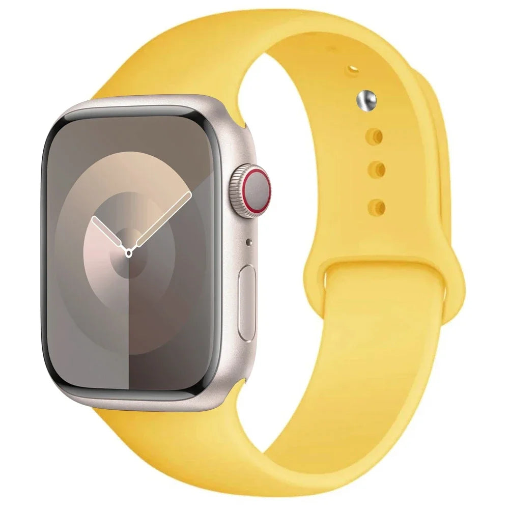Apple Watch Silicone Sport Band | Soft Replacement Strap for Apple Watch (38mm - 49mm, All Series & Ultra)