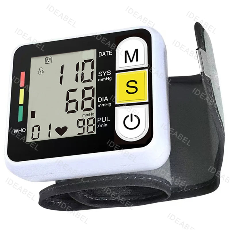 Digital Wrist Blood Pressure Monitor – Automatic Heart Rate & Pulse Meter