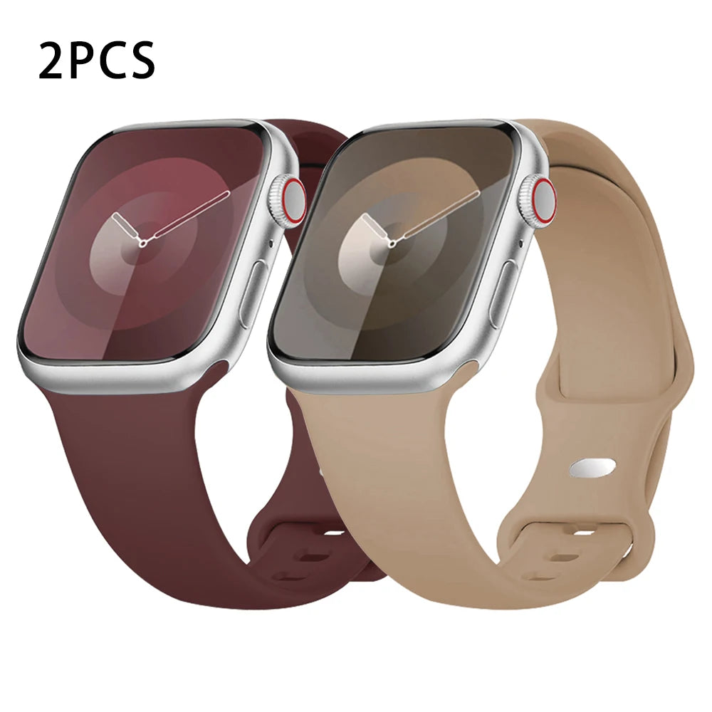 Apple Watch Silicone Sport Band | Soft & Durable Replacement Strap for Apple Watch (38mm - 49mm, Series 1-11, SE & Ultra 2)